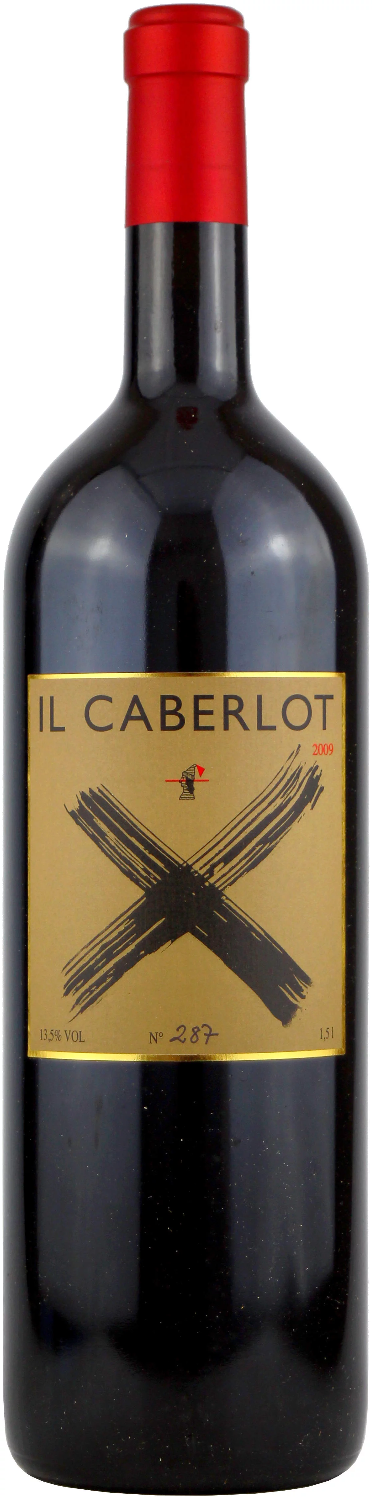 2009 Il Caberlot MAGNUM Rotwein von Il Carnasciale in Schwarz - Vorderansicht Artikelnummer 10013718